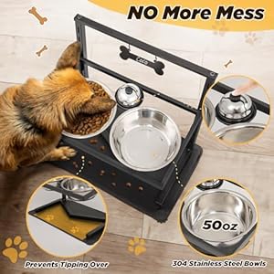 Grand-Line-Elevated-Dog-Bowls-7-Height-Adjustable-10-Tilted-Raised-Dog-Bowls-Stand-with-Spill-Proof-Mat-Two-15L-Stainless-Steel-Dog-Food-Water-Bowls-for-Large-Medium-Small-Dogs-43-138-in - Cucciolini Doodles   Grand-Line-Elevated-Dog-Bowls-7-Height-Adjustable-10-Tilted-Raised-Dog-Bowls-Stand-with-Spill-Proof-Mat-Two-15L-Stainless-Steel-Dog-Food-Water-Bowls-for-Large-Medium-Small-Dogs-43-138-in
