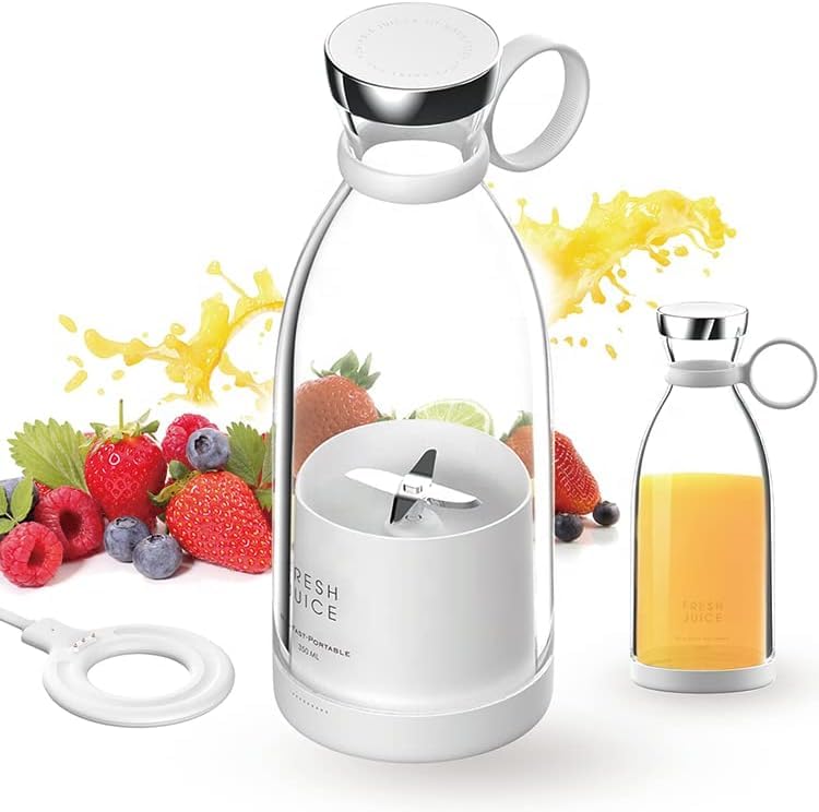 Mixeur Portable USB Rechargeable 400ml - 6 Lames Inox, 40W, Pour Smoothies, Jus, Shakes