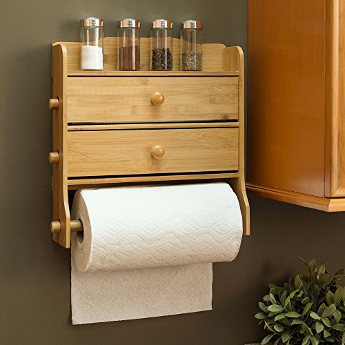 WALL MOUNTED PAPER TOWEL HOLDER w/WRAP DISPENSER Florida 