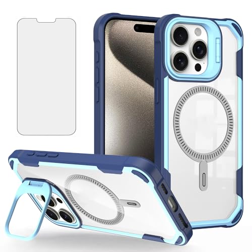 Coque iPhone 14 Pro Max avec béquille caméra et anneau magnétique hybride