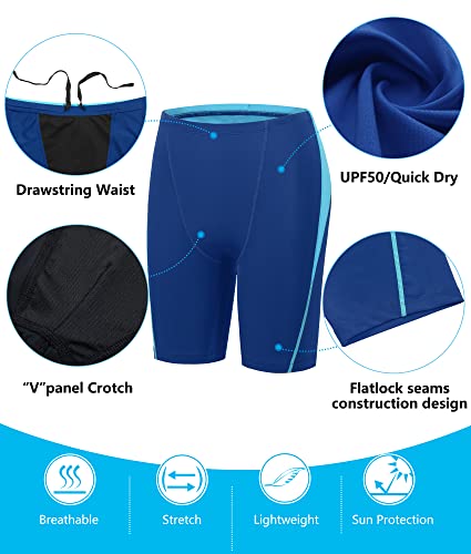 Boys Swim Jammers - Youth Competitive Swim Racing Team Swimming Shorts Swimsuit Trunks Bathing Suit Quick Dry UPF 50+4