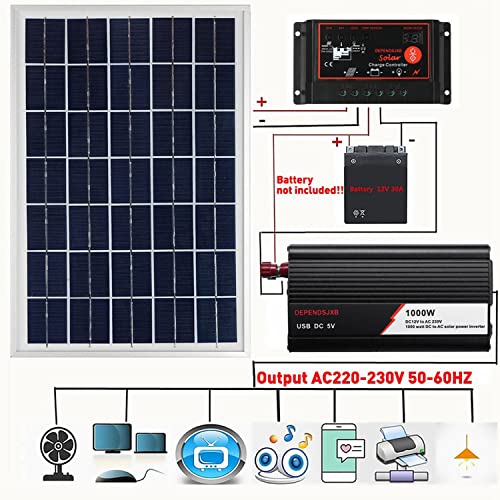 Pannello Solare Kit 1000W Pannello Solare Sistema