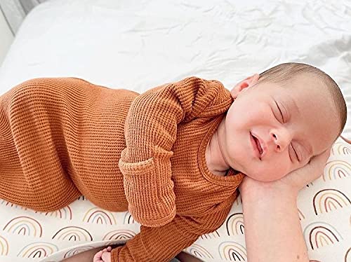 Image of Twopumpkin Baby Girl Boy Coming Home Knotted Gown Unisex Newborn Infant Sleep Onesie Outfit Cute Baby Winter Pajamas