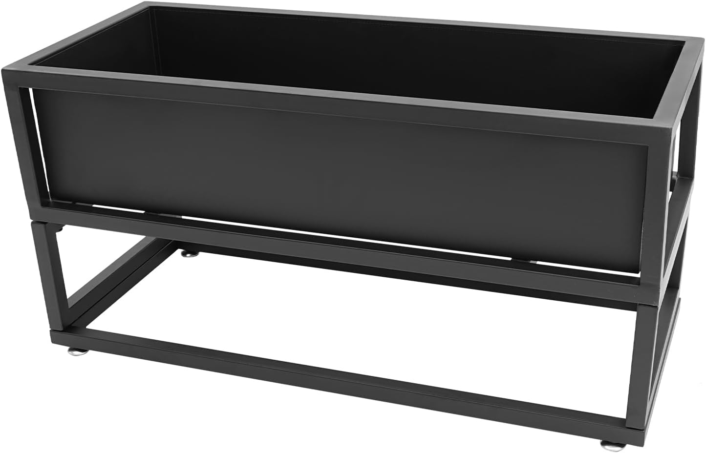 Raised Garden Bed with Legs, Tall Rectangular Planter with Drainage Hole Outdoors/Indoors, for Backyard, Patio, Balcony, Elevated Planter Box, 29 x 12inch