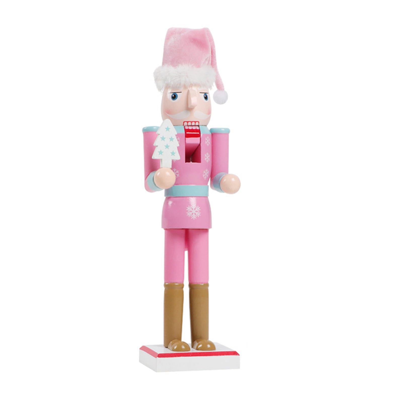 Glifora Christmas Nutcracker Ornament - Large Wooden Soldier Nutcracker Figurine for Christmas Tree, Front Door and Hotel Decoration