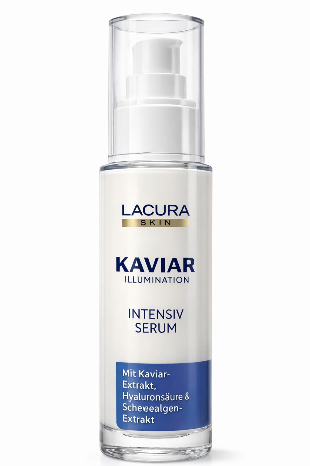 LACURA Kaviar Illumination Intensiv Serum 2x 50ml, Anti-Aging Gesichtsserum mit Kaviarextrakt, Hyaluronsäure und Schneealgen-Extrakt, für Haut ab 40, Feuchtigkeitsspendend