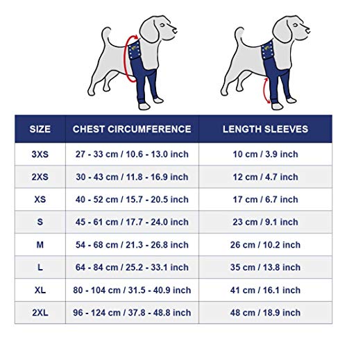MPS Medical Pet Shirt - TAZ2, Doppelte vordere Beinmanschette für Hunde, M