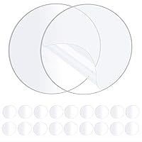 Vista 1 de 20PCS Heavy Duty Double Sided Adhesive Mounting Circle Tape- Waterproof,Strong Adhesion,Clear, High Strength,No Residue Removability for