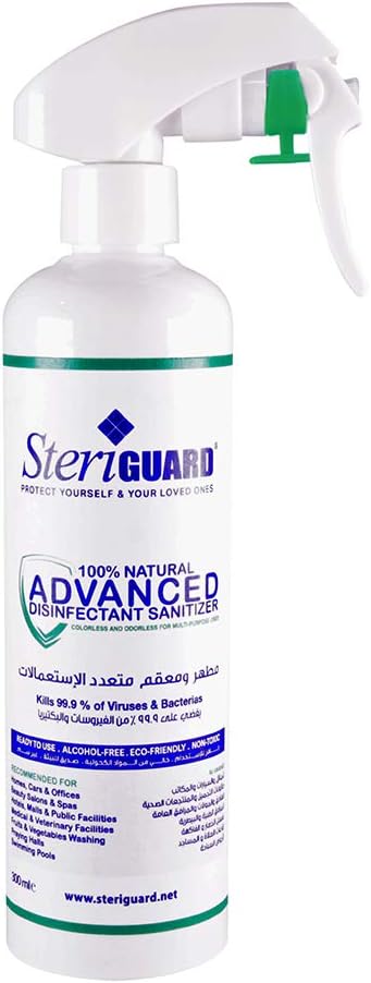 100% NATURAL DISINFECTANT SANITIZER, 300 ML