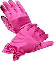 Vista 16 de Vestido de novia de satén para mujer, fiesta de ópera, guantes de los años 20, guantes hasta la muñeca Blanco