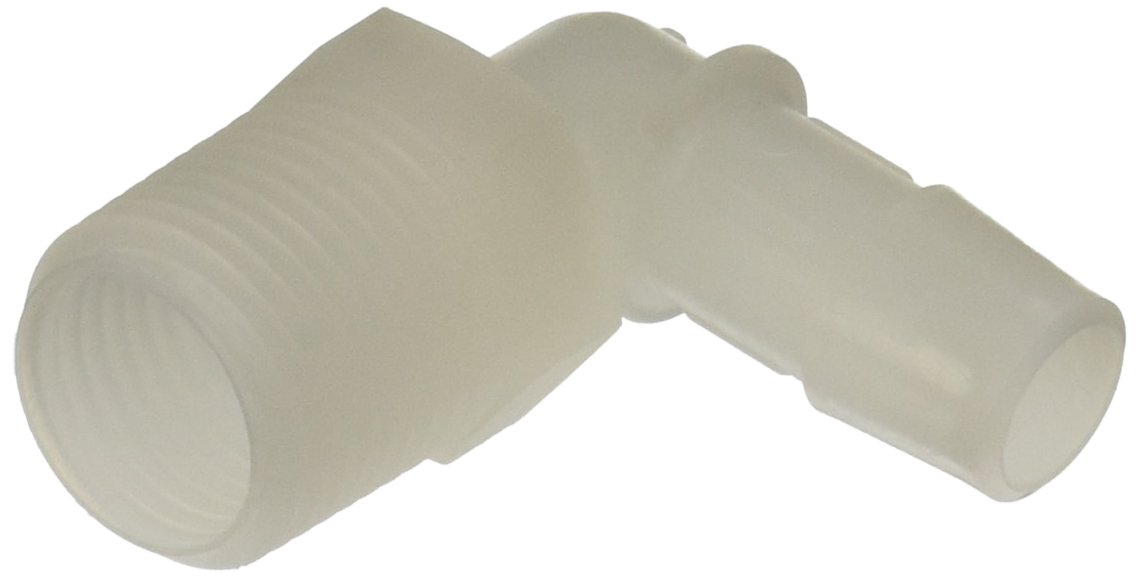 Eldon James L8-8NK Natural Kynar Threaded Elbow, 1/2-14 NPT Thread to 1/2