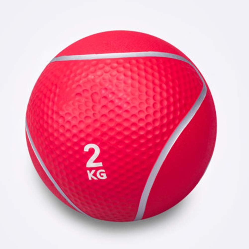 AGYH Pelota Medicinal Caucho Medicine Ball, Bola De Gravedad Bola De La Aptitud, Usada For Exprimir Rebote Jumper Zheng, 1kg / 2 Kg / 3 Kg / 4kg / 5kg / 6 Kg / 7 Kg / 8KG / 9KG / 10KG (Size : 2KG)