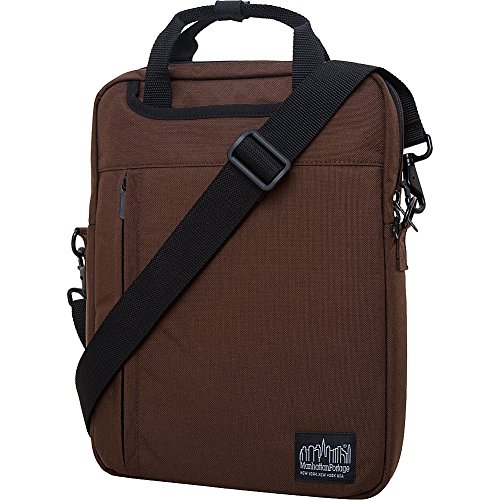 Manhattan Portage Commuter Jr Laptop Bag (13 In) 3-Way Carry With Removeable Shoulder Strap In 1000D Cordura For Work College (Dark Brown)