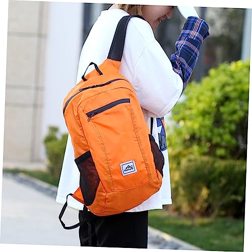 Mochila deportiva impermeable YARNOW ligera y plegable naranja miniatura 6