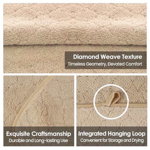 Image of JML Microfiber Bath Towels, Oversized, Ultra Soft, Super Absorbent and Fast Drying, No Fading Large Bathroom Towel Set for Sport, Travel, Fitness, SPA and Yoga (Coral Fleece - Camel, 30 in x 60 in)