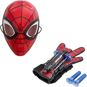 Kit super heróis, Kit Brinquedo Infantil, Cores Sortidas, para Crianças +3 Anos, com Luva Lança Dardos e Máscara