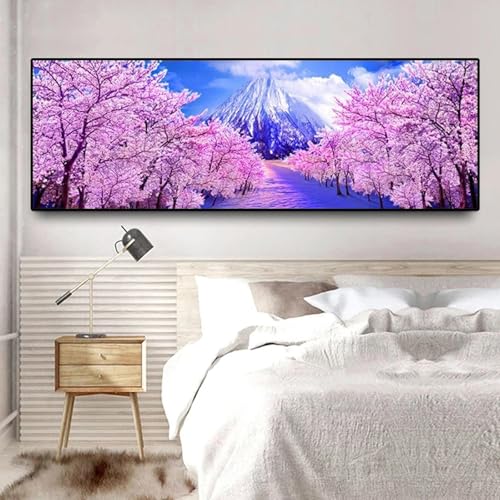 Décoration murale moderne fleurs de cerisier pour grand mur vide