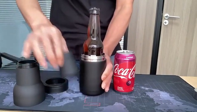 Botellero Enfriador de Cerveza 12Oz con abrebotellas, Porta Lata para  Botellas y Latas de Cerveza de Acero inoxidable, Portalatas Enfriador Ayuda  a Mantener Bebida Fría (Negro) (1) : Amazon.com.mx: Hogar y Cocina
