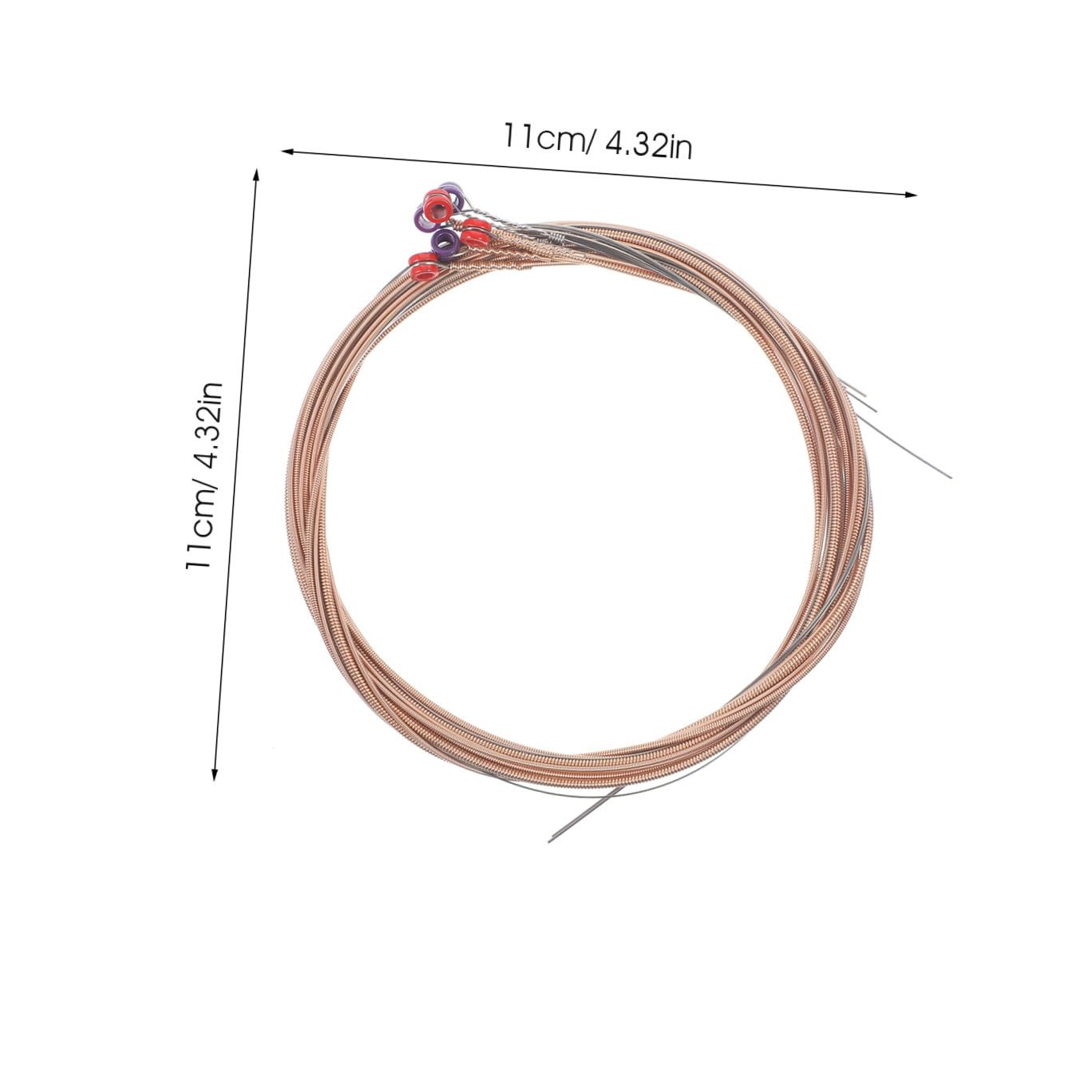 ifundom 24pezzi Corde Per Chitarra Folk Corde Musicali Accessori Per Chitarra Acustica Con Qualità Di Suono Ottimale e Resistenza Duratura