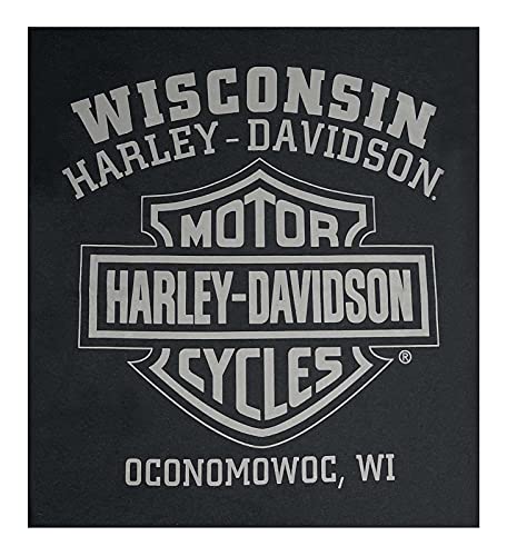 Harley-Davidson Men's Ghoulish Skull Crew-Neck Short Sleeve T-Shirt - Black2