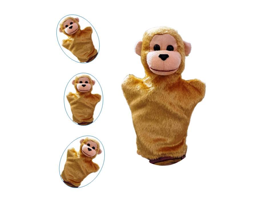 VARUSH Wild Animals & Birds Storytelling Hand Puppets/Hand Puppets for Kid's Learning Playing/Gift for Kids (Monkey)-image-18