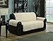 Quilted Micro Suede Pet Dog Couch Sofa Furniture Protector Cover, Kashi, 5 Colors, 3 Sizes (Love Seat, Beige), 88