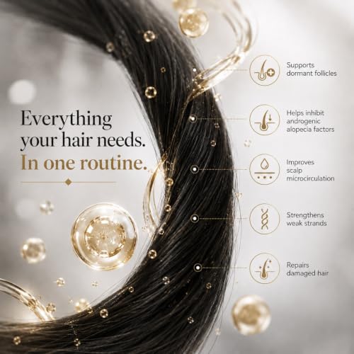 Image of Trilast Hair Care Lotion: Biotin, Niacinamide, Collagen & Wheat Protein for Hair Regrowth, Thickening, Strengthening & Repair. 360 Spray + Dropper - Dermatologically Tested - 60ml