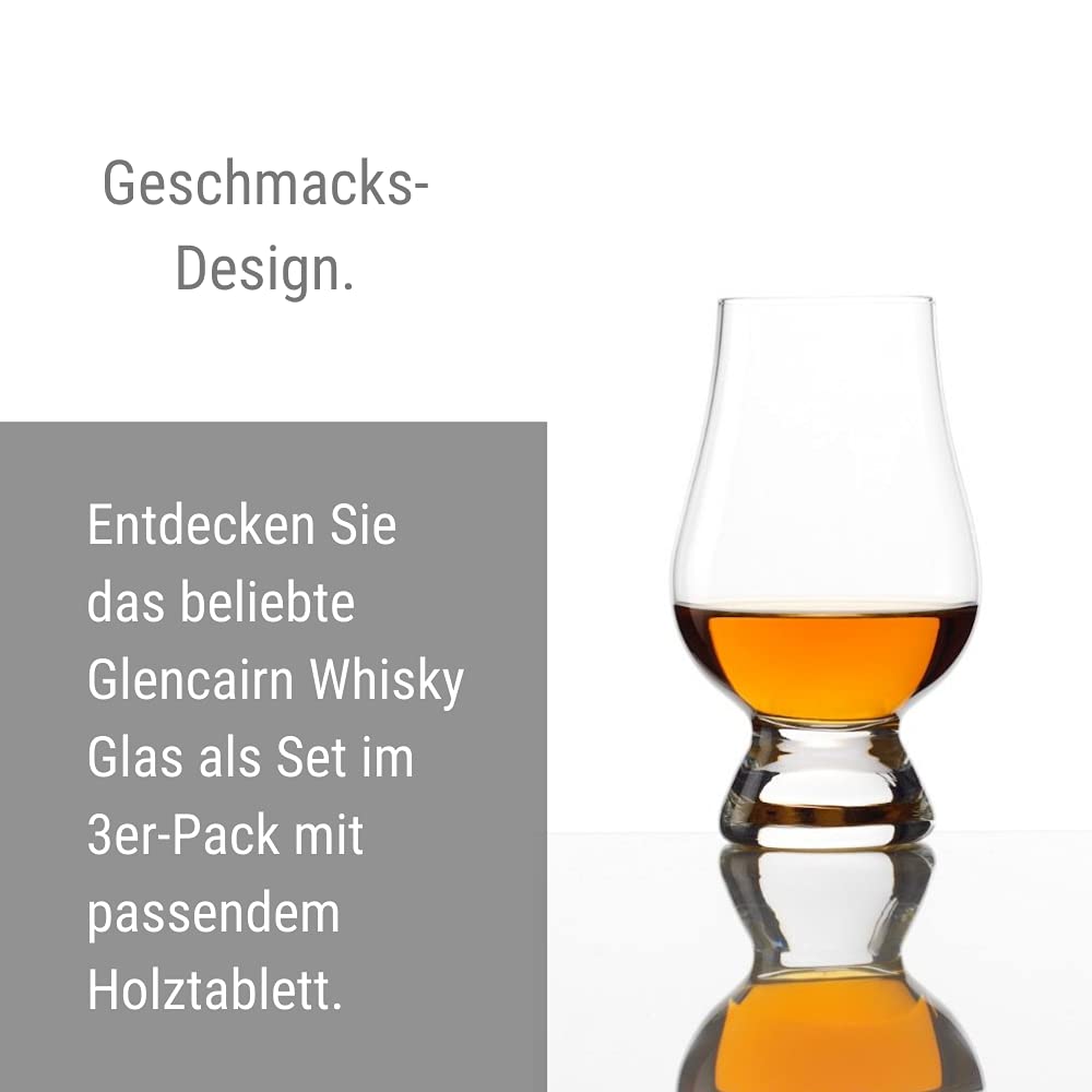 Stölzle Lausitz - 4 pc. cata de glencairn Set con 3 Vasos y holzb.