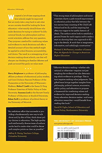 Educational Goods: Values, Evidence, And Decision-Making #TOP1