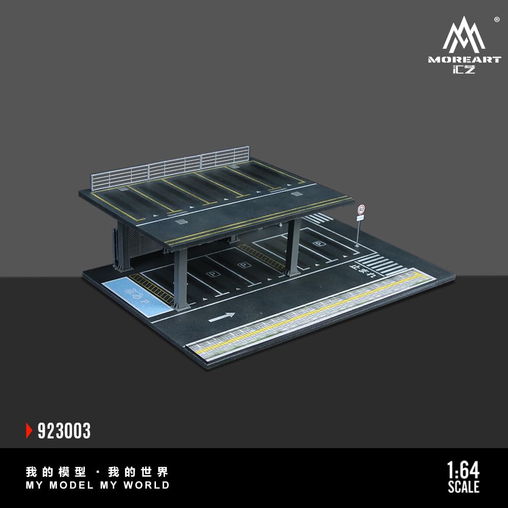 Amazon.com: MoreArt Steel Structure Parking Platform Diorama 1:64