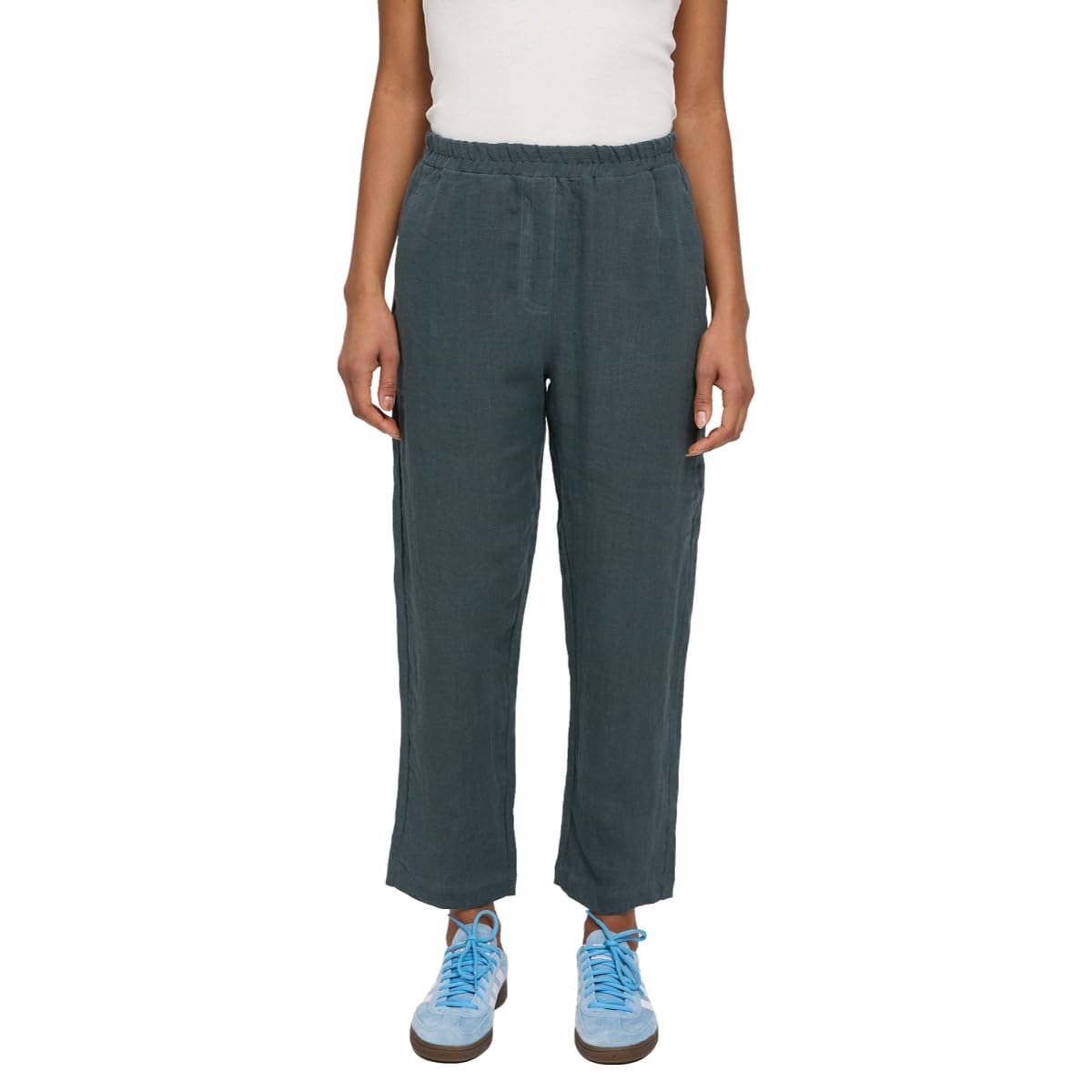 mazine Straight Leg Linen Pants - Pantaloni in tessuto
