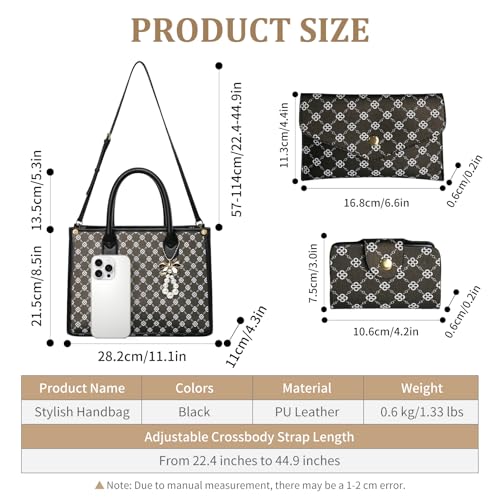 Bolsos Satchel para Mujer Juego 3 Piezas miniatura 5