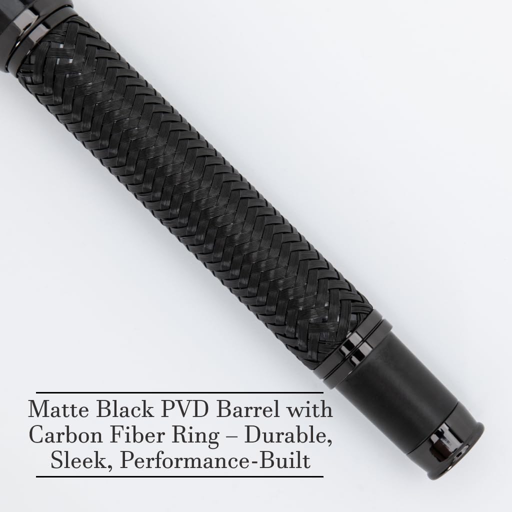 Monteverde USA Innova Formula M Luxury - Penna a sfera con finitura in carbonio nero - Inchiostro gel blu liscio - Design moderno - Penna Parker ricaricabile