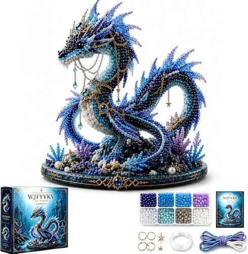 3D Beaded Animal Kit Mythical Ocean DIY Bead Kit for embroidery Enthusiasts