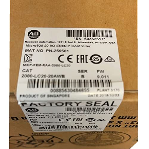 Módulo PLC Micro820 2080-LC20-20AWB controlador programable nuevo sellado 4