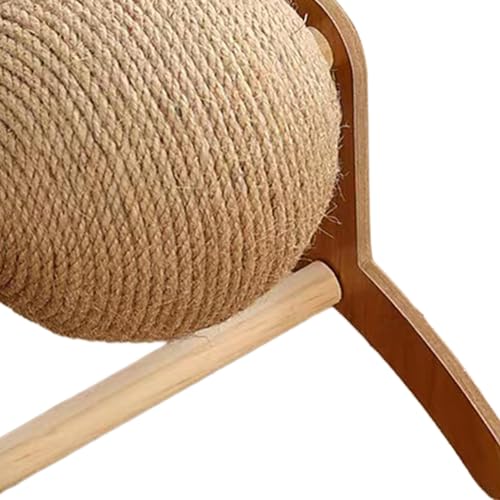 Generic Arranhador de gato, cama de papelão com brinquedo de bola e design de texturas de arranhões