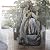 Alpine Corporation WIN270 52" Outdoor Rainforest Waterfall Tree Trunk Fountain with LED Lights, Cascading Water Feature for Garden, Patio, Backyard & Landscape Décor, Rustic, Brown