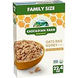 Cascadian Farm Organic Oats and Honey Granola Cereal, 22.4 oz