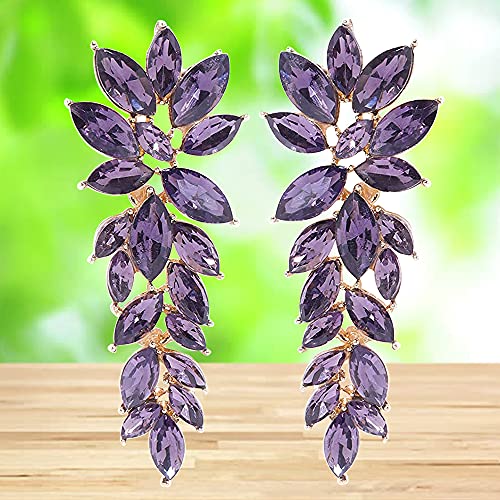 YouBella Fashion Jewellery Earings Drop and Dangler Ear rings Crystal Earrings for Girls and Women (Image - 5)