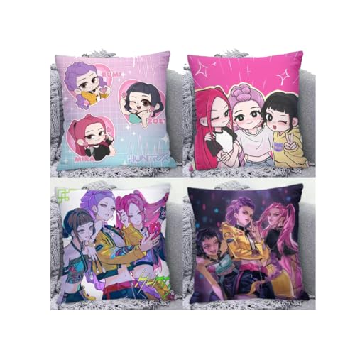 ガールズ! デーモン・ハンターズ 抱き枕 四角 枕付き ぬいぐるみ アニメ ゲーム グッズ 背当て 周辺 ソファー 寝室 リビングルーム 車内 プレゼント クリスマス ハロウィン (style03,40x40cm)