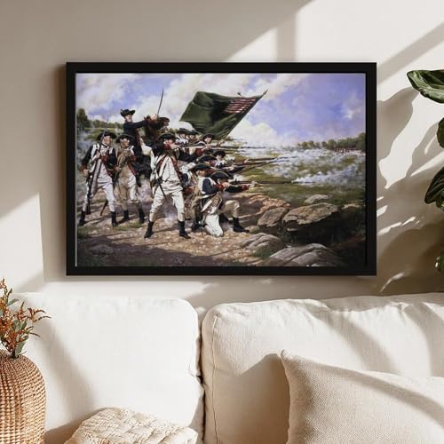 Régiment du Delaware impression sur toile bataille de Long Island - 7