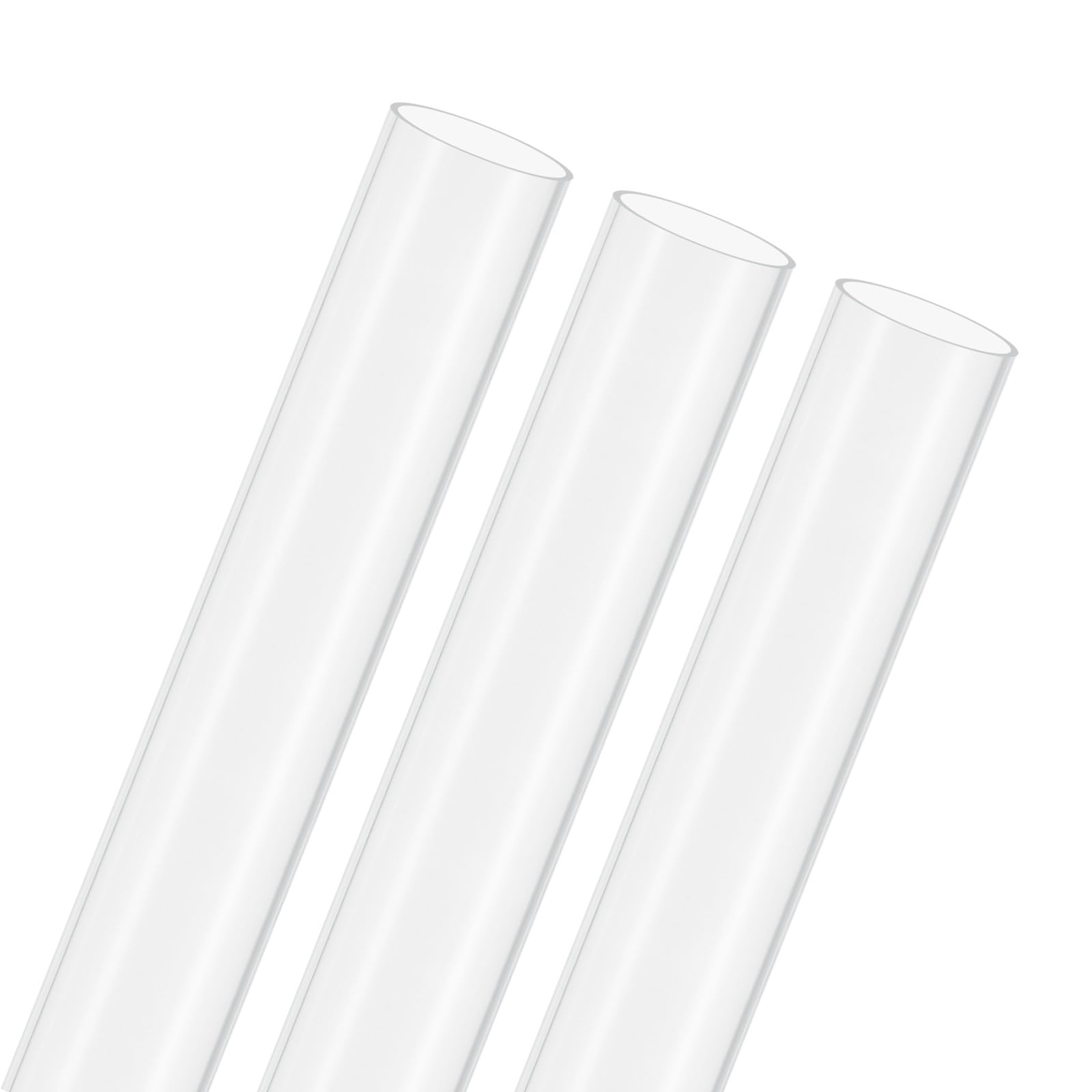 Tube rond en plastique transparent PC de 23x25 mm rigide pour plomberie et éclairage