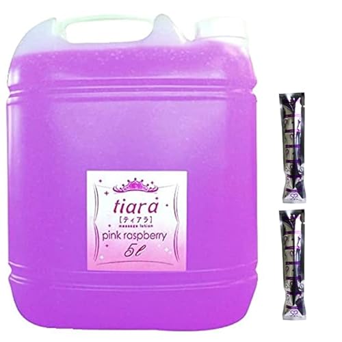 【aikatsu-chu 2.0? セット】弱酸性の女性用ローション|ティアラ〔tiara〕5,000ml|潤い成分ヒアルロン酸配合 (ピンクラズベリー)