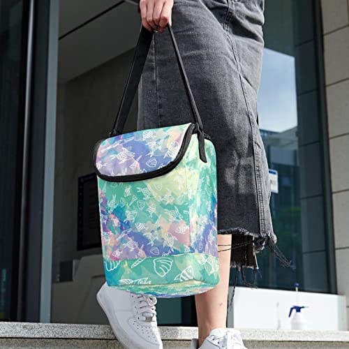 Lonchera con diseño de peces impermeable y portátil 6