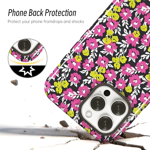Compatible with iPhone 13 PRO MAX Case Cute Floral Print-Style-13 - image 4