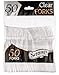 [50 Count] Settings Plastic Clear Forks, Heavyweight Disposable Cutlery, Great For Home, Office, School, Party, Picnics, Restaurant, Take-out Fast Food, Outdoor Events, Or Every Day Use, 1 Bag