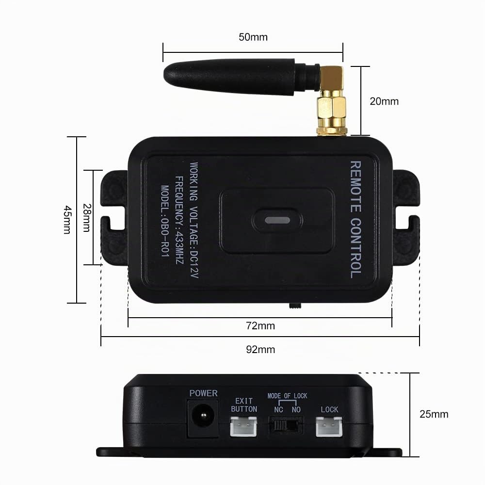 WiFi Tuya Gate Control Kit Système de Sécurité à Domicile Ouvre Porte sans Fil Télécommande Déverrouillage NC Failure Safety Serrure de Porte électrique