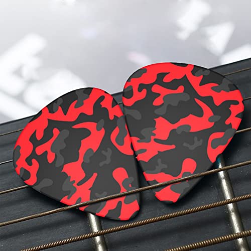 Médiators Guitare Pack de 12 Médiators Camo Rouges Pour Guitare Électrique Guitare Acoustique Diverses Guitares - Les Beatles, Paul McCartney, John Lennon, RIngo Starr, George Harrison Médiators Guitare Pack de 12 Médiators Camo Rouges Pour Guitare Électrique Guitare Acoustique Diverses Guitares – Image 7