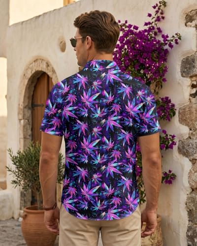 Image of 99TIMORO Fathers Movie Hawaiian Shirt for Men, Characters Button Down Short Sleeve Top, Summer Beach Gifts