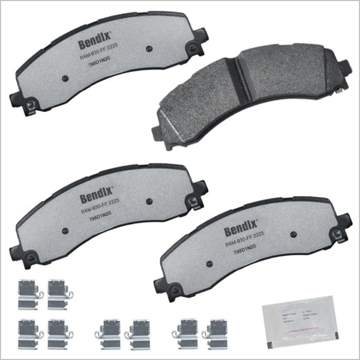 Image of Bendix Fleet Metlok MKD2225FM Semi-Metallic Rear Brake Pads for Ram 2500 2023-2019, 3500 2023-2019, 4000 2020-2019